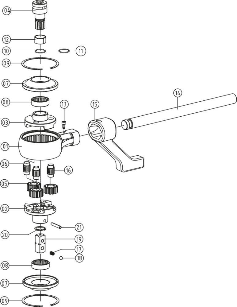 Produktbild KS TOOLS 1/2 Zoll Universal Drehmoment Vervielfältiger 1300Nm bild 11