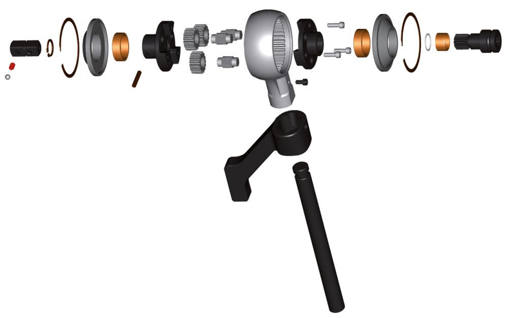 Produktbild KS TOOLS 1/2 Zoll Universal Drehmoment Vervielfältiger 1300Nm bild 3