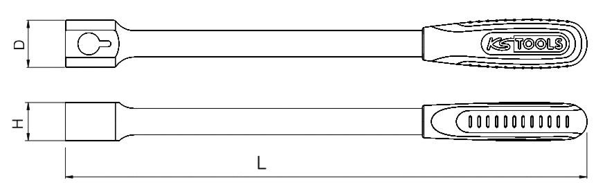 Produktbild KS Tools 14x18mm ERGOTORQUEplus Universal-Einsteck-Schlüssel bild 2