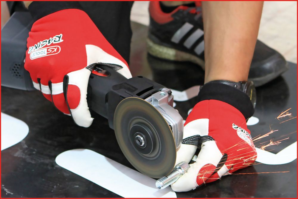 Produktbild KS Tools Leder-Mechaniker-Handschuh, Vibrationsgedämmt, 9 bild 6