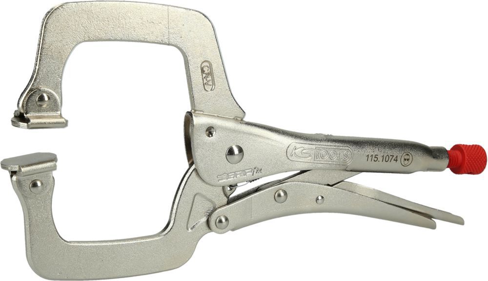 Produktbild KS TOOLS Schweiß-Klammer-Gripzange 0-100mm, mit beweglichen Spannbacken