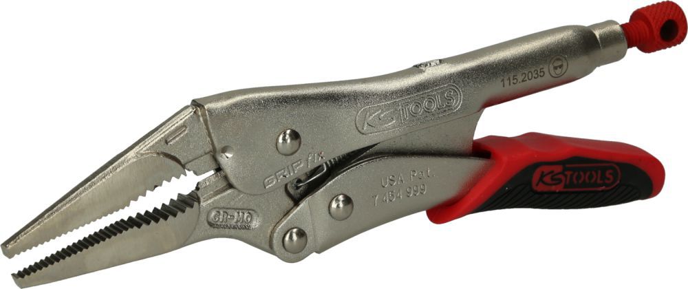 Produktbild KS TOOLS Langbacken-Gripzange mit Easy-Release 60mm, L=205mm