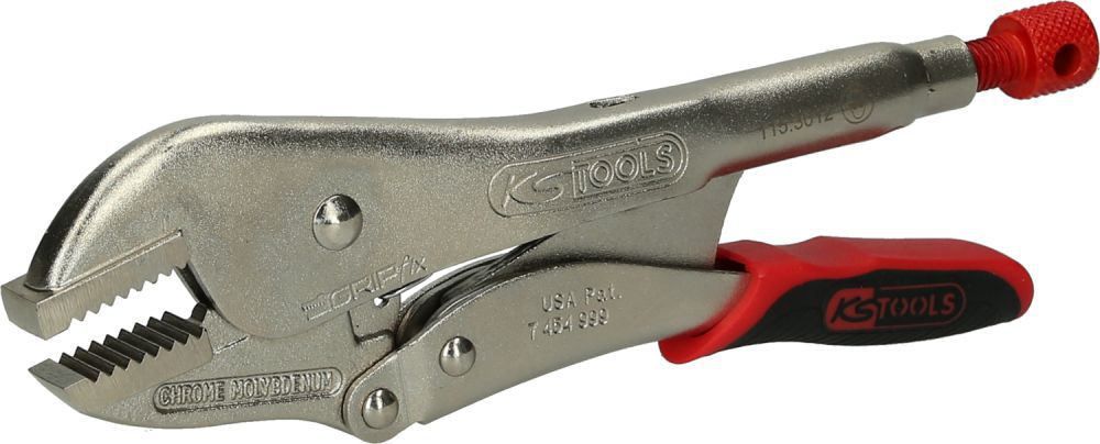 Produktbild KS TOOLS Gripzange mit Easy-Release gerade Backen, 50mm, L=250mm