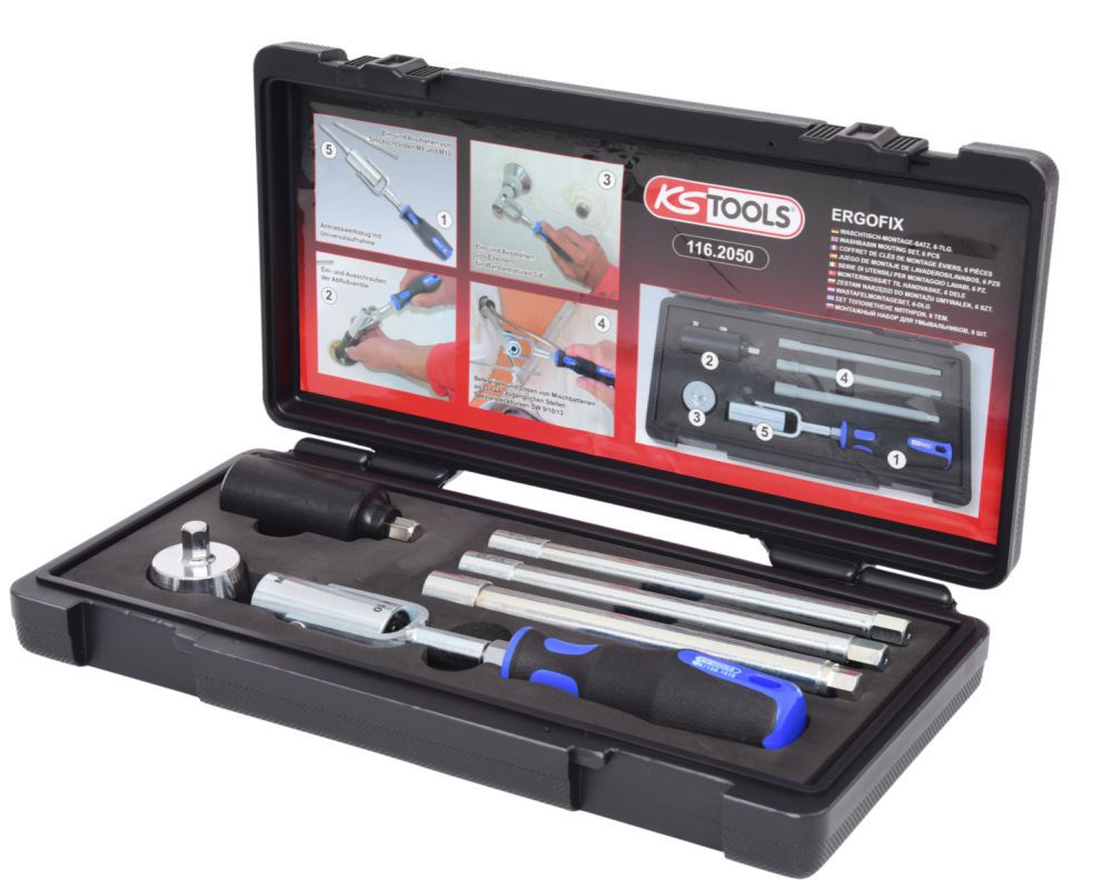 Produktbild KS Tools Waschtisch Montage Satz 6-teilig bild 1