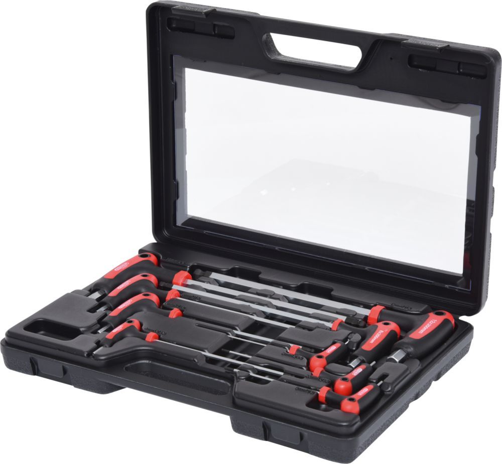 Produktbild KS Tools ERGOTORQUEplus T Griff Innensechskant Kugelkopf Schlüssel Satz 9 Teile