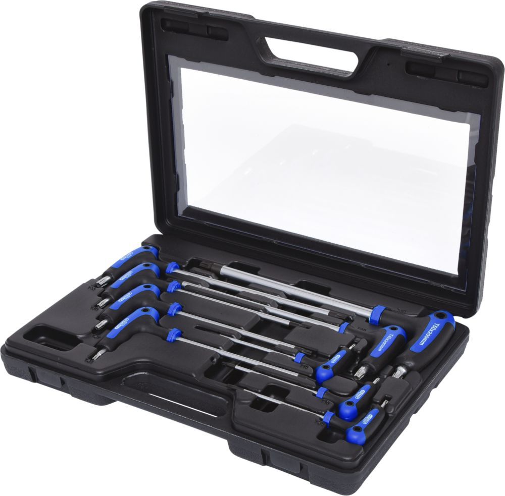 Produktbild KS Tools ERGOTORQUEplus T Griff Schlüssel Satz Torx mit Bohrung 9 Teile