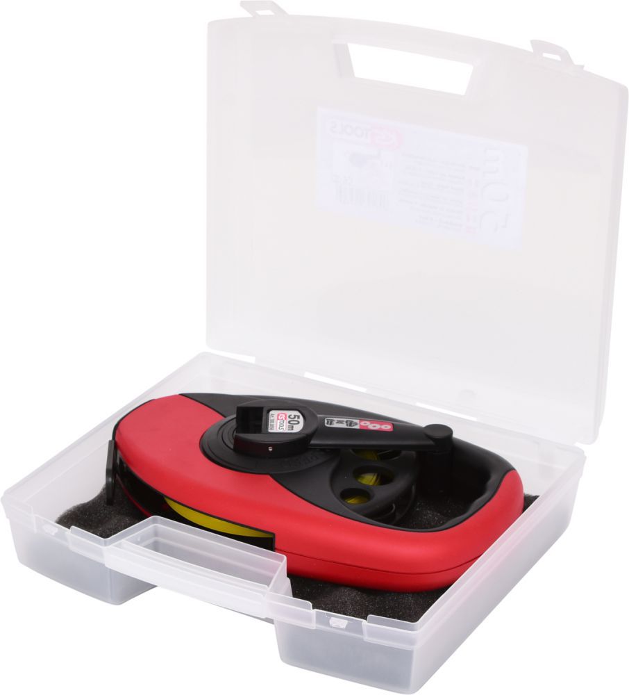 Produktbild KS Tools Rahmenbandmaß mit gelbem Stahlband Kunststoffgehäuse 50m bild 1