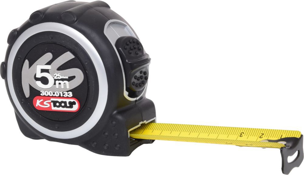 Produktbild KS Tools Bandmaß mit Feststeller schwarz - grau 5m 25mm bild 2