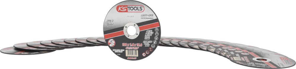 Produktbild KS Tools Hochleistungs-Dünntrennscheibe, Ø 100mm, 1,6mm, 25 Stück bild 2