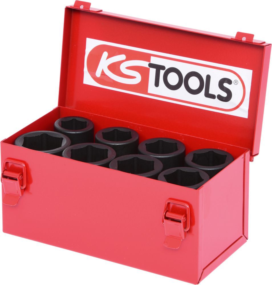 Produktbild KS Tools 3/4" Sechskant-Kraft-Stecknuss-Satz, 8-tlg. lang