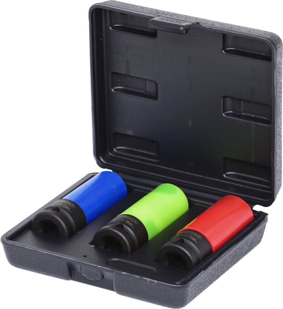 Produktbild KS Tools 1/2" Alu-Felgen Kraft-Stecknuss-Satz robust, 3-tlg.