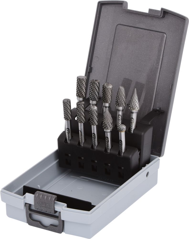 Produktbild KS Tools HM Frässtift Satz Kunststoffkassette 10 teilig