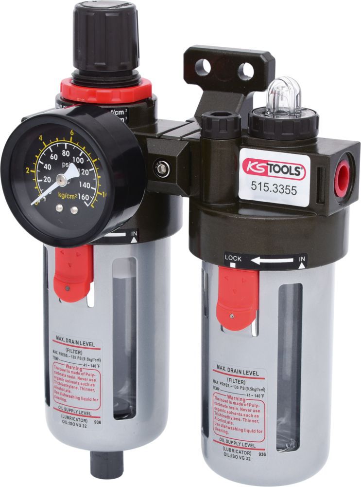 Produktbild KS Tools 1/4 Zoll Druckluft Wartungseinheit 0,5 - 12 bar