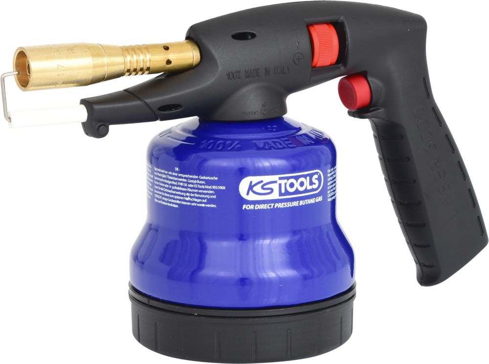 Produktbild KS Tools Universal Kartuschenlötgerät mit Piezo Zündung blau