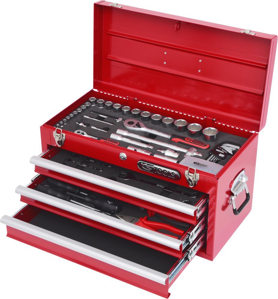 Produktbild KS Tools Werkzeug Satz 1/4 Zoll + 1/2 Zoll 100 teilig