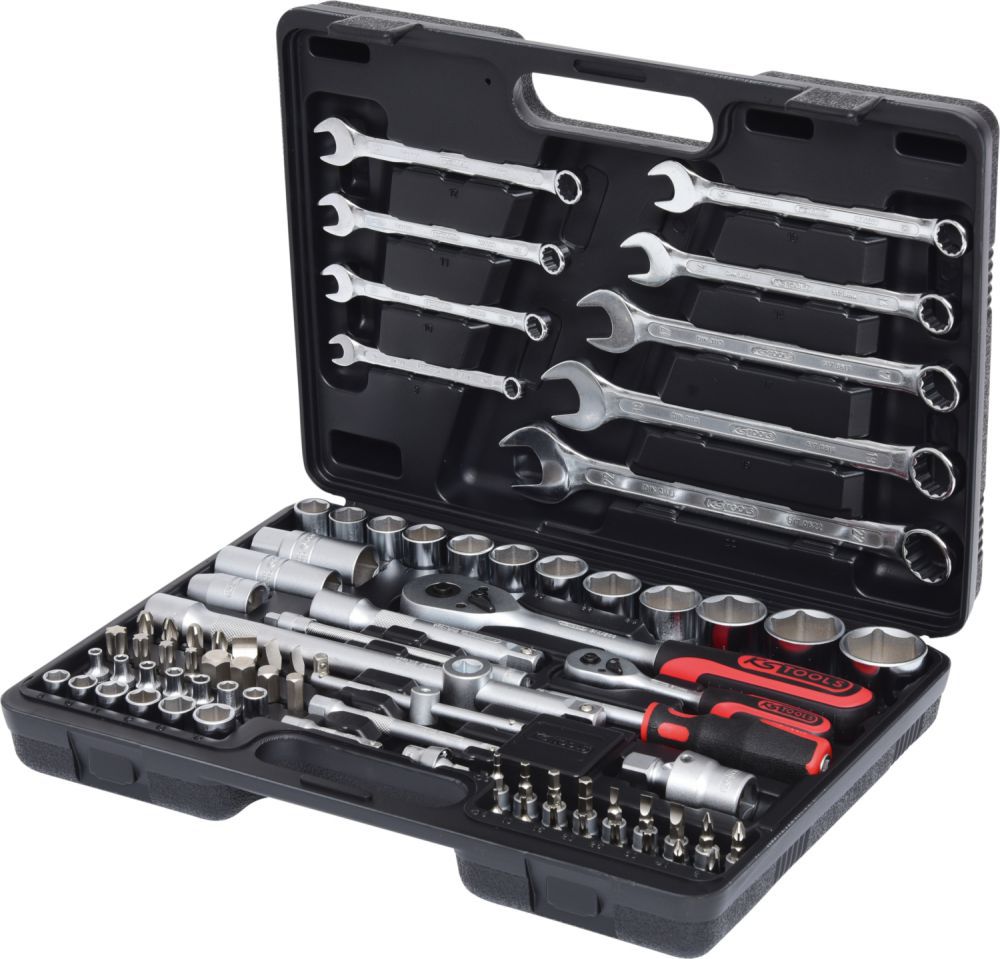 Produktbild KS Tools 1/4 Zoll und 1/2 Zoll Steckschlüssel Satz 82 Teile