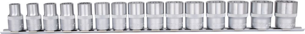 Produktbild KS Tools 1/2" 12 kant Stecknuss Satz 10 bis 24mm 15 Teile