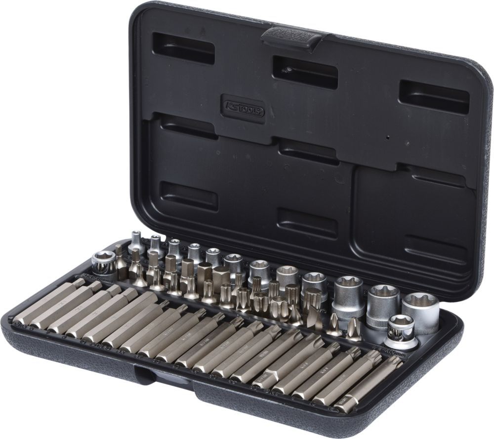 Produktbild KS Tools 1/4 Zoll - 1/2 Zoll Torx Steckschlüssel und Bit Satz 57 teilig