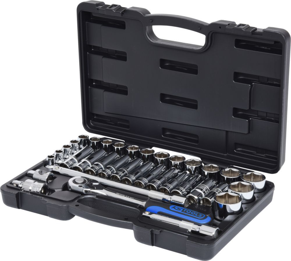 Produktbild KS Tools 1/2 Zoll CHROMEplus Steckschlüssel Satz 35-teilig