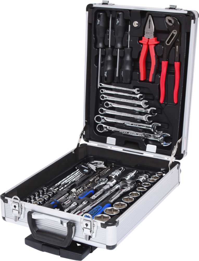 Produktbild KS Tools 1/4 Zoll und 1/2 Zoll CHROMEplus Werkzeug Satz 90 teilig