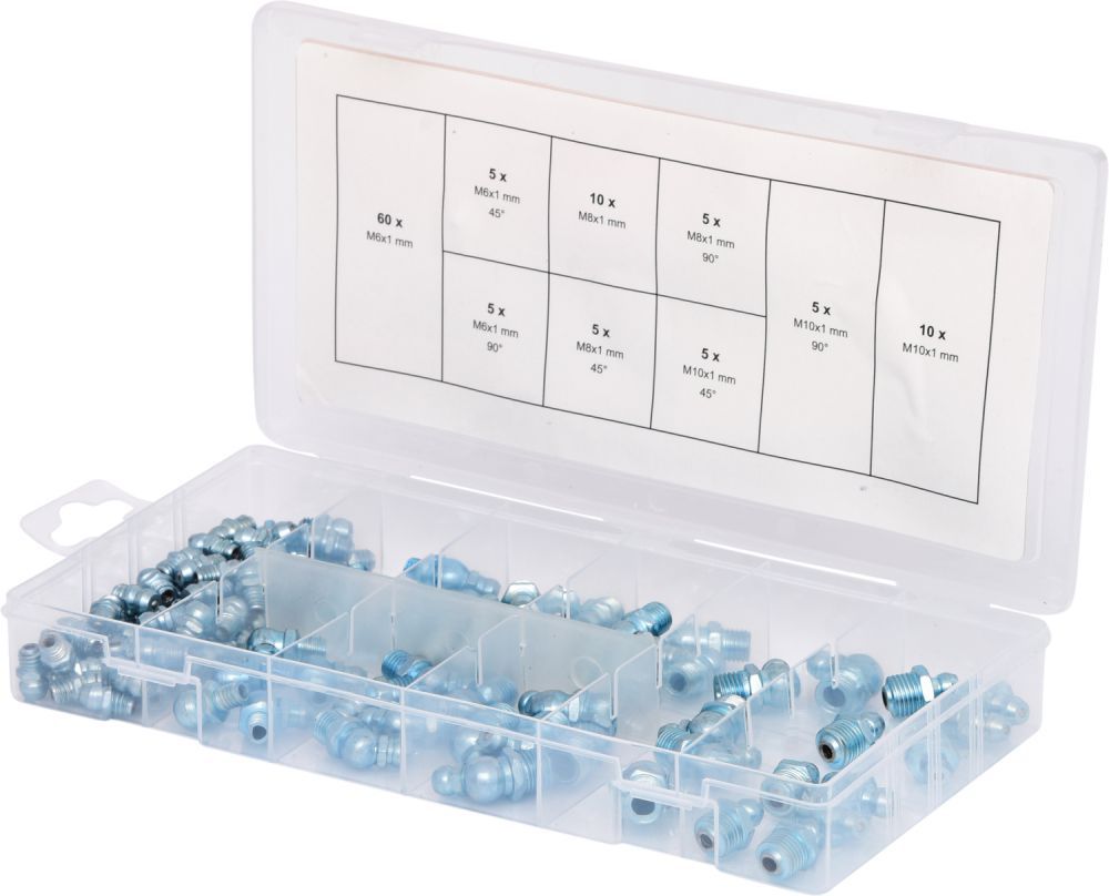 Produktbild KS Tools Sortiment Schmiernippel M6-8-10x1,0 110 tlg.