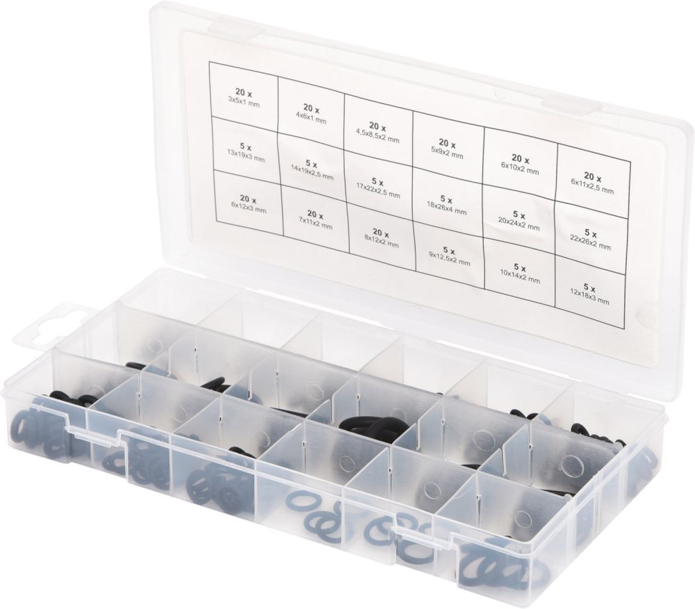 Produktbild KS Tools Sortiment O-Ringe innen Durchmesser 3 - 22mm 225-tlg.
