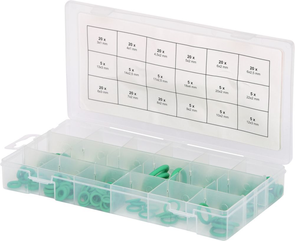 Produktbild KS Tools Sortiment O-Ringe, HNBR, Innen Ø 3-22mm, 225-tlg.