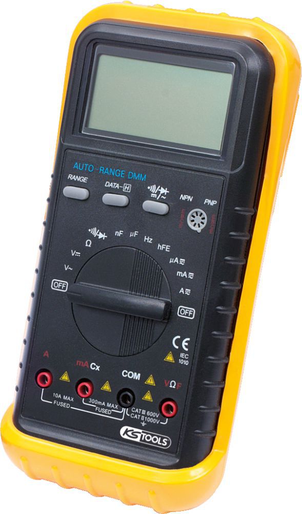 Produktbild KS Tools Digital Multimeter inkl. Prüfspitzen und Krokodilklemmen