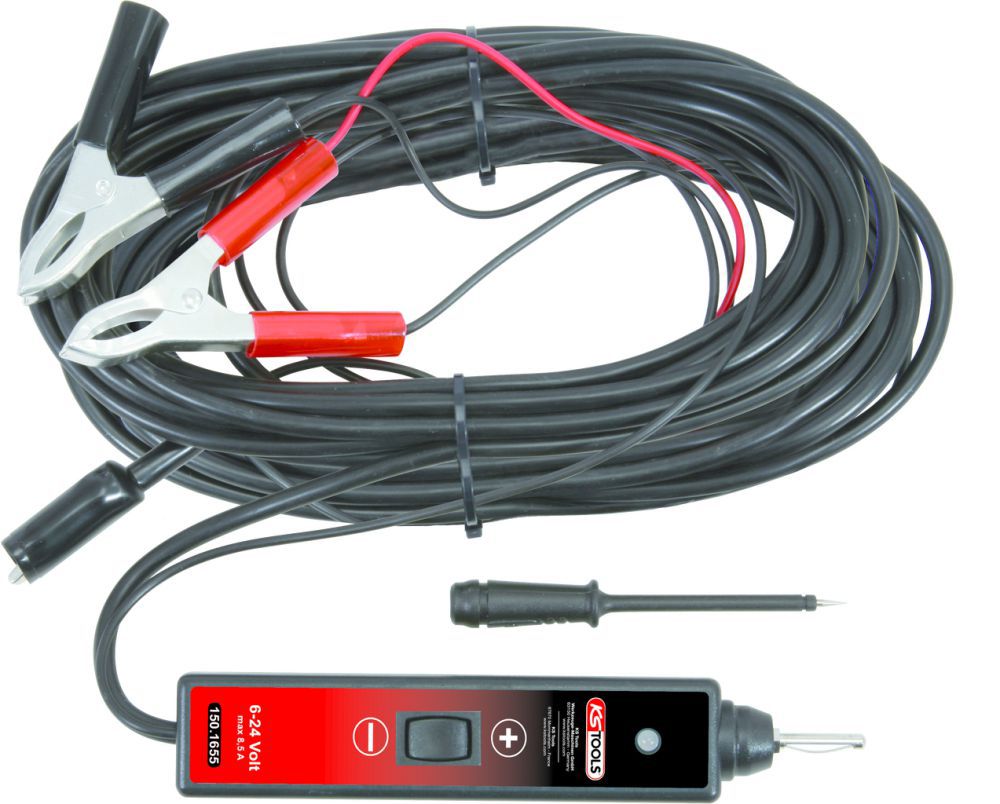 Produktbild KS Tools Funktionsprüflampe 6-24V DC mit 25 Meter Kabel