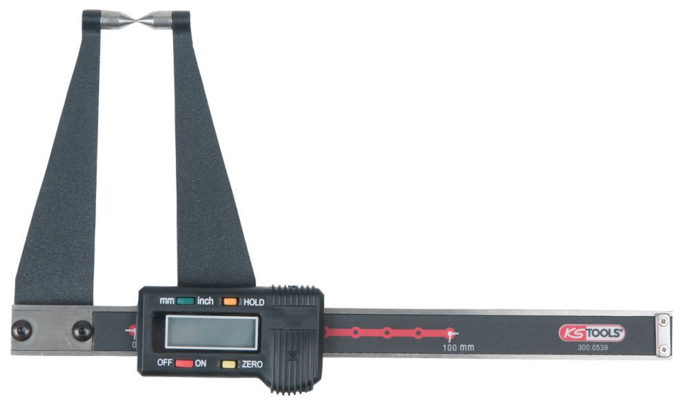 Produktbild KS Tools Digital-Bremsscheiben-Prüflehre LKW, 0-100mm