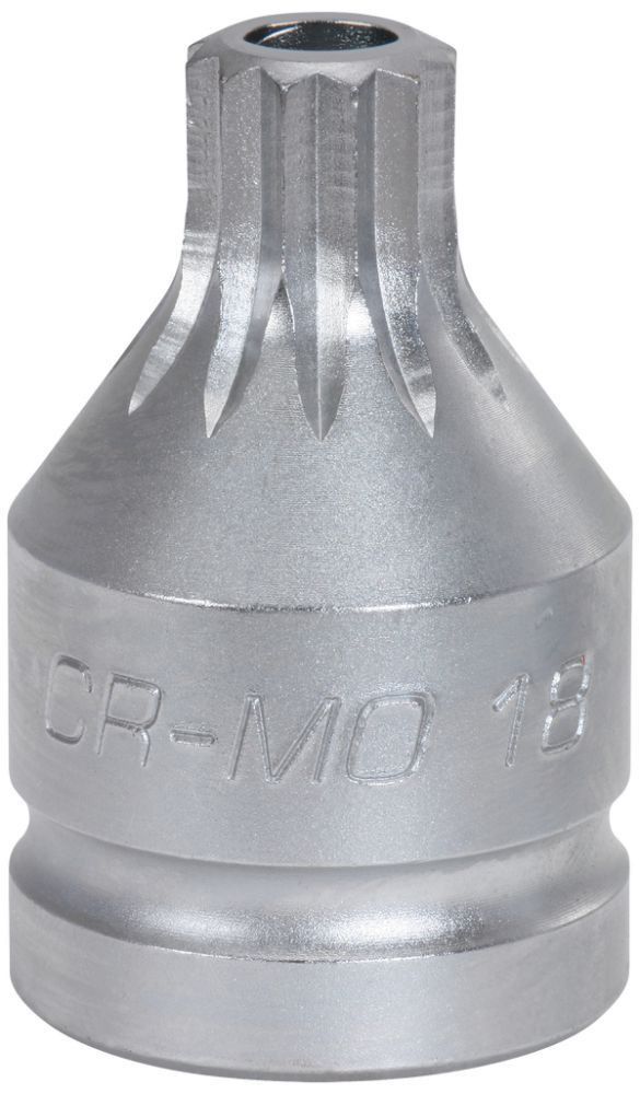 Produktbild KS Tools 3/4" Kraft-Bit-Stecknuss Vielzahn mit Bohrung, kurz, M18