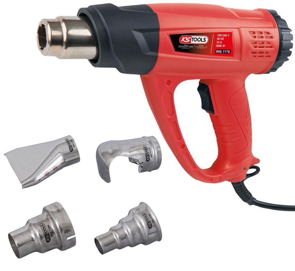 Produktbild KS Tools Heißluftgebläsepistolen-Satz, Digital, 5-tlg.