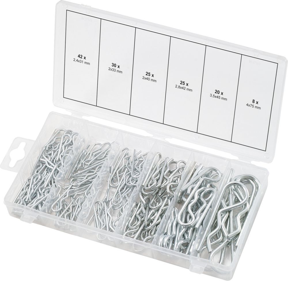 Produktbild KS Tools Sortiment Federsplinte 1,8x33 - 3,9x75 150 tlg.