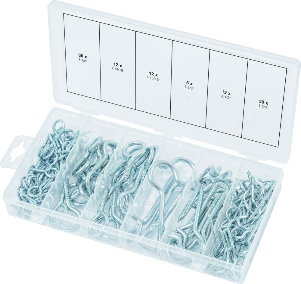 Produktbild KS Tools Sortiment Haken und Ösenschrauben 151 Teile