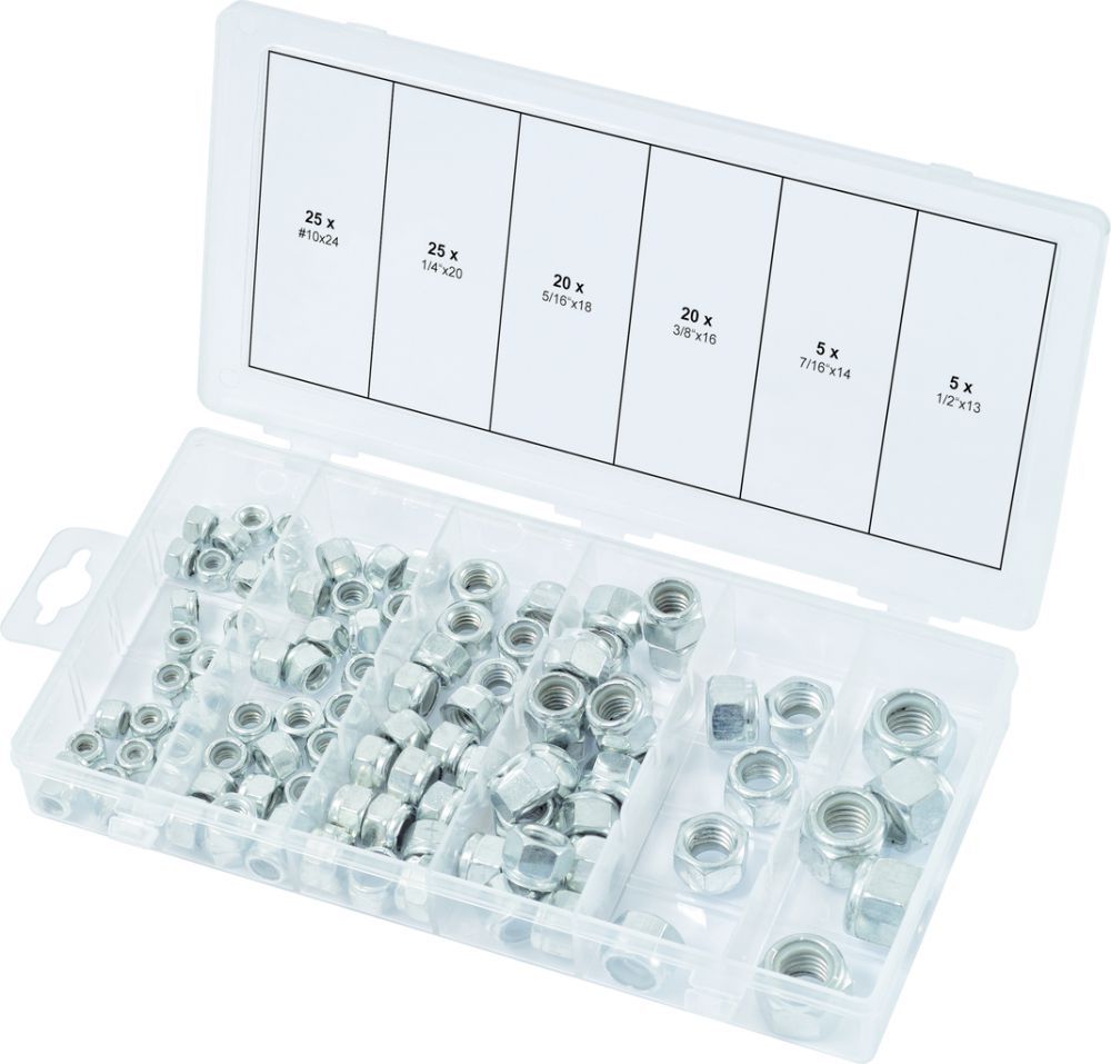Produktbild KS Tools Sortiment Muttern selbstsichernd UNC 100 Teile