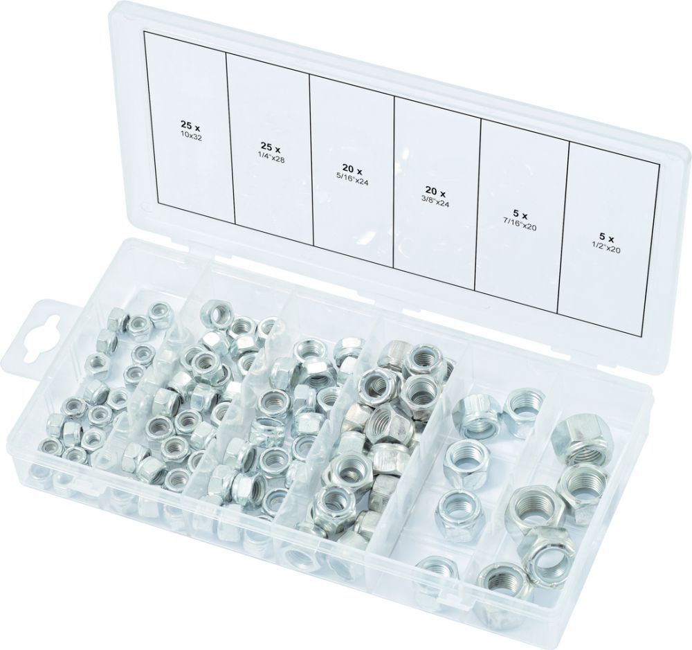 Produktbild KS Tools Sortiment Muttern selbstsichernd UNF 100 Teile