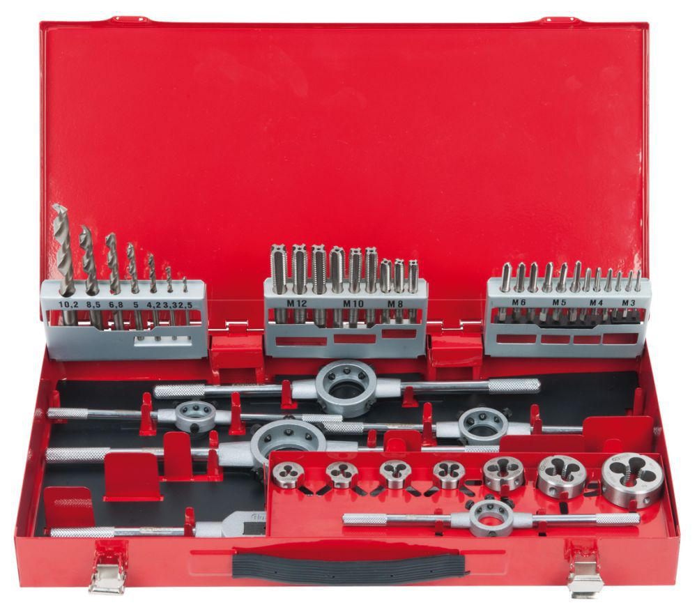 Produktbild KS Tools HSS Co Gewindeschneidwerkzeug Satz 44 teilig