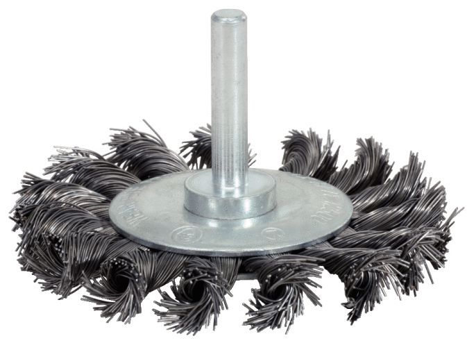 Produktbild KS Tools Stahldrahtrundbürste 0,5mm, Ø 75mm, mit 12mm Aufspanndorn