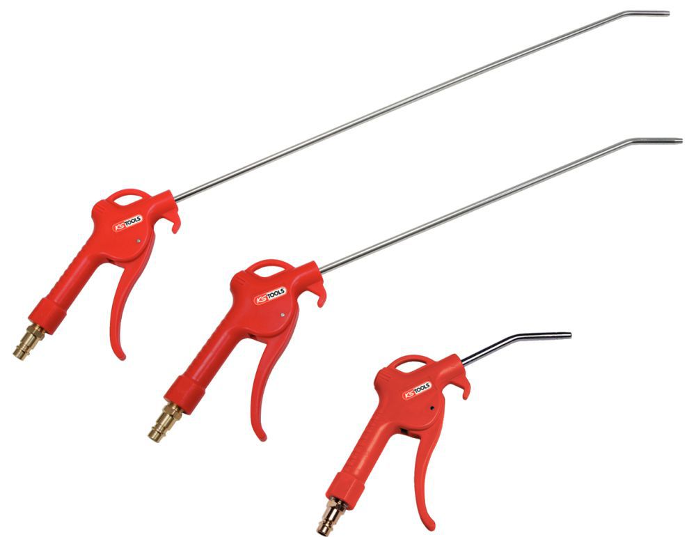 Produktbild KS Tools Druckluft-Ausblaspistolen-Satz, 3-tlg., 95-510 mm
