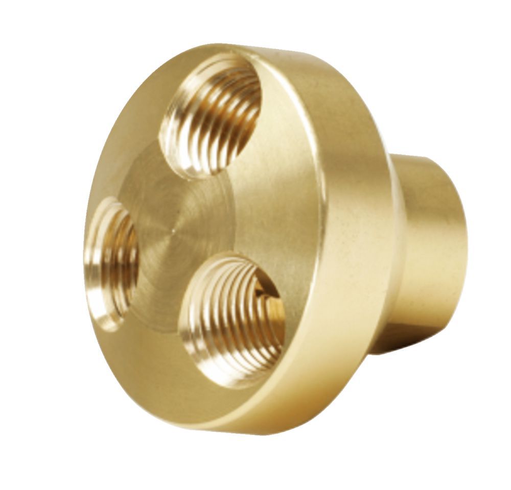 Produktbild KS Tools 1/4 Zoll Messing Druckluft 3 fach Verteiler 41mm