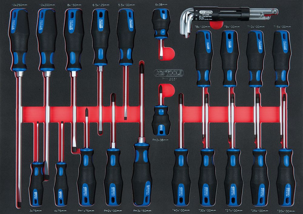 Produktbild KS Tools SCS Schraubendreher Satz 29-teilig in 1/1 Systemeinlage