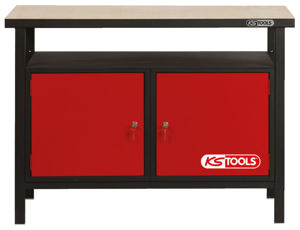 Produktbild KS Tools Profi Werkbank mit 2 Türen H840xB1200xT600mm bild 7