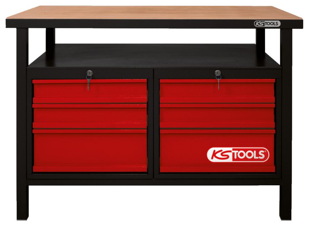 Produktbild KS TOOLS Werkbank mit 6 Schubladen H840xB1200xT600mm bild 2