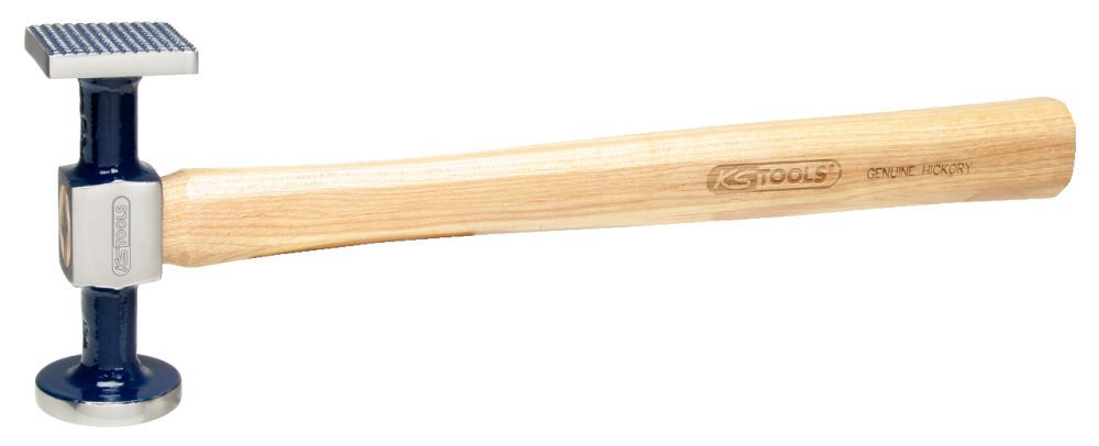 Produktbild KS Tools Karosserie-Riffelhammer fein, rund/eckig, 325mm