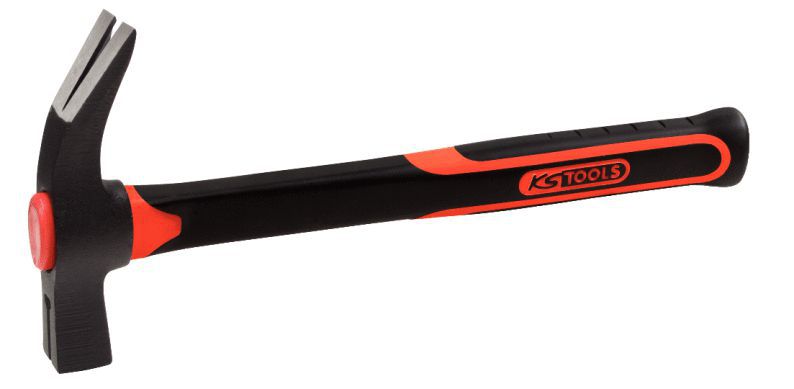 Produktbild KS Tools Klauenhammer mit Fiberglasstiel 700g