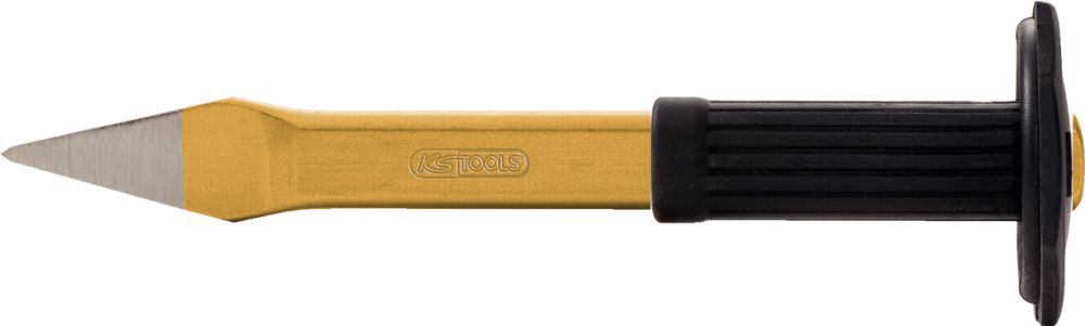 Produktbild KS Tools Kreuzmeißel mit Handschutzgriff flach oval 250 mm