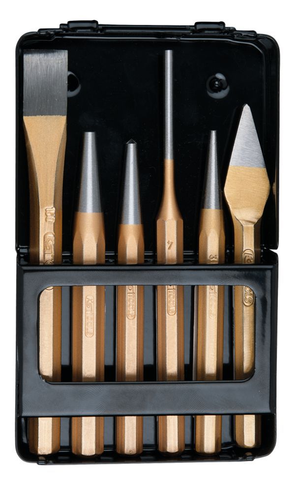 Produktbild KS Tools Kombi Werkzeugsatz in Blechklappkassette 6 Teile