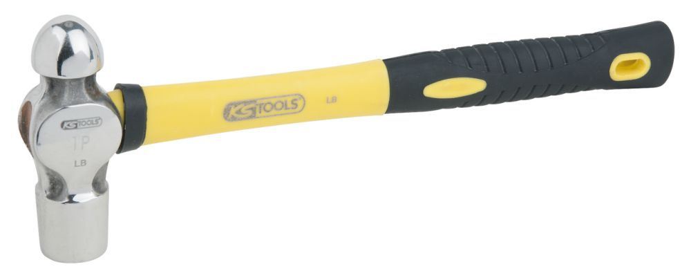 Produktbild KS Tools EDELSTAHL Schlosserhammer mit Fiberglasstiel 910g