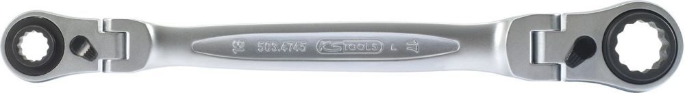 Produktbild KS Tools 4 in 1 GEARplus umschaltbar Gelenk Doppel Ringschlüssel 10x13 - 17x19mm
