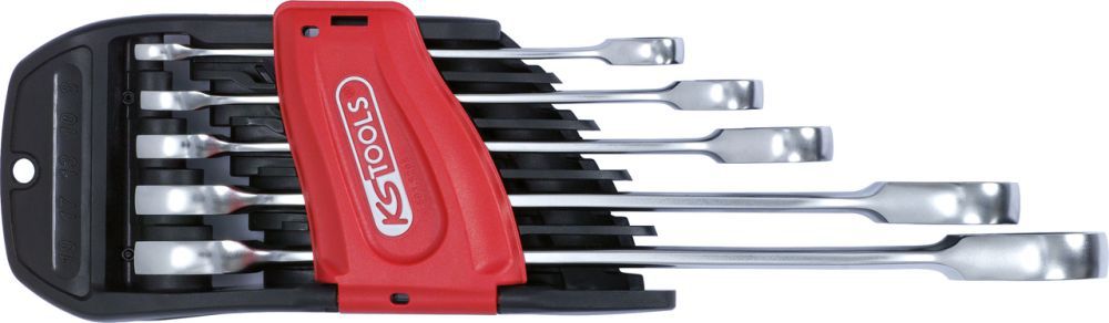 Produktbild KS Tools DUO GEARplus Ratschenringmaulschlüssel Satz mit Maul Ratschenfunktion 5-teilig